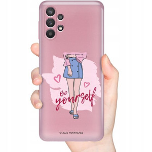 Etui Metaliczne Różowy do SAMSUNG A32 GIRLS Wzory