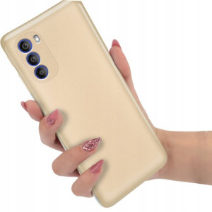 Etui Metaliczne Shine Case ZŁO do MOTOROLA G51 5G