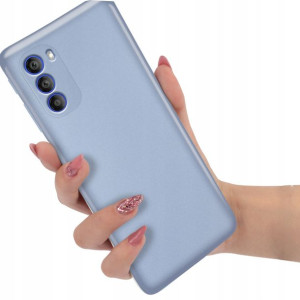 Etui Metaliczne Shine NIEBIESKI do MOTOROLA G51 5G