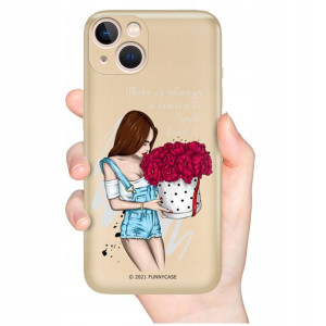 Etui Metaliczne Złoty do IPHONE 13 GIRLS Top Wzory