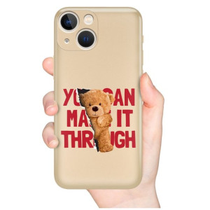 Etui Metaliczne Złoty do IPHONE 13 MINI MIŚ Wzory