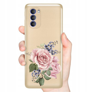 Etui Metaliczne ZŁOTY do MOTOROLA G51 5G Top Wzory