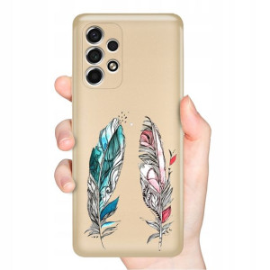 Etui Metaliczne ZŁOTY do SAMSUNG A53 5G Top Wzory