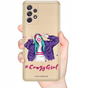 Etui Metaliczne Złoty do SAMSUNG A72 GIRLS Wzory