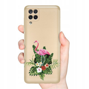 Etui Metaliczne ZŁOTY do SAMSUNG M12 Wiosna Wzory