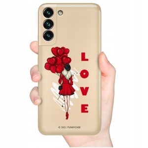 Etui Metaliczne Złoty do SAMSUNG S22 PLUS GIRL Wz
