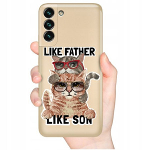 Etui Metaliczne Złoty do SAMSUNG S22 PLUS MISIE Wz