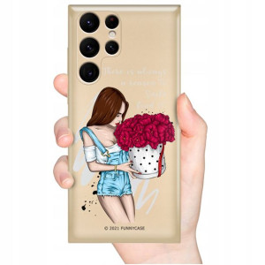 Etui Metaliczne Złoty do SAMSUNG S22 ULTRA GIRL Wz