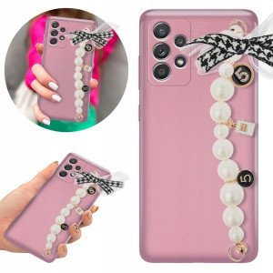 Etui Metallic Blink Róż do SAMSUNG A33 5G Kokardka