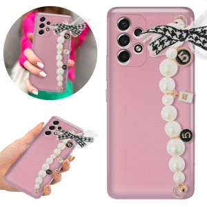 Etui Metallic Blink Róż do SAMSUNG A53 5G Kokardka