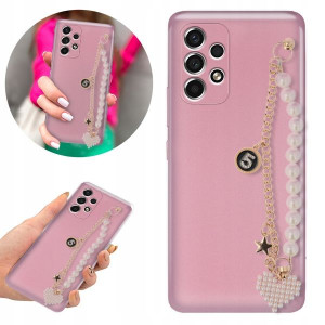 Etui Metallic Blink Róż do SAMSUNG A53 5G Perły