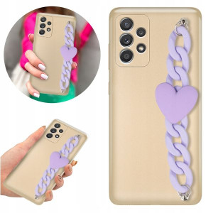 Etui Metallic Blink Złoty do SAMSUNG A33 5G Serce