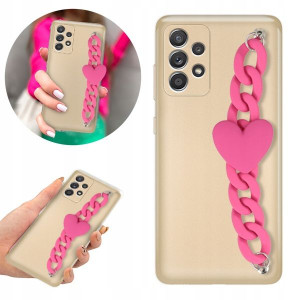 Etui Metallic Blink Złoty do SAMSUNG A33 5G Serce