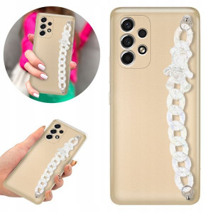 Etui Metallic Blink Złoty do SAMSUNG A53 5G Misie