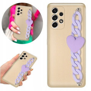 Etui Metallic Blink Złoty do SAMSUNG A53 5G Serce