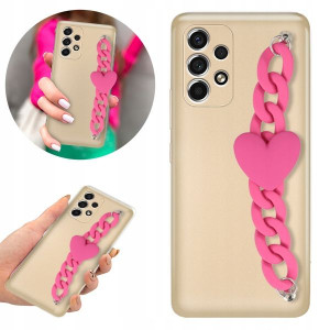 Etui Metallic Blink Złoty do SAMSUNG A53 5G Serce
