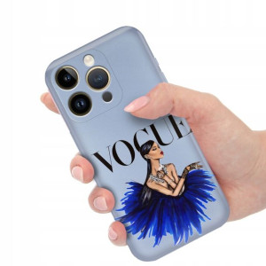 Etui Metallic Blue Do IPHONE 14 PRO MAX Girl Wzory