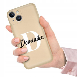 Etui Metallic do IPHONE 14 PLUS Twoje Imię Inicjał