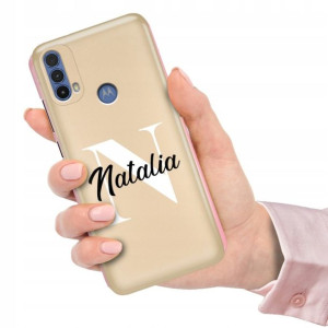 Etui Metallic do MOTOROLA E20s Twoje Imię Inicjał