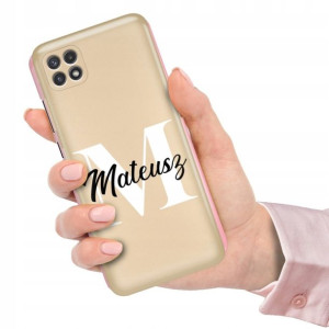 Etui Metallic do SAMSUNG A22 5G Twoje Imię Inicjał