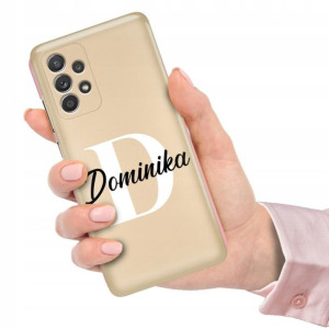 Etui Metallic do SAMSUNG A52 Twoje Imię Inicjał