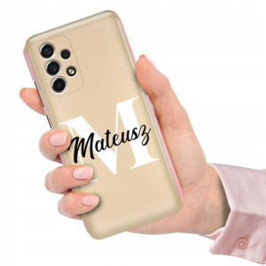 Etui Metallic do SAMSUNG A53 5G Twoje Imię Inicjał