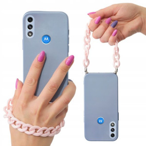 Etui Metallic NIEB do MOTOROLA E7 POWER Łańcuch