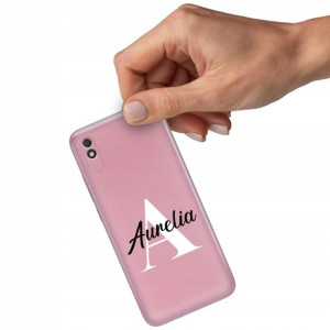 Etui Metallic Róż do XIAOMI REDMI 9AT Twoje Imię