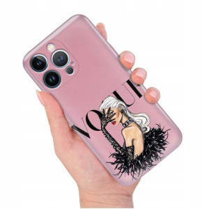 Etui METALLIC RÓŻOWY do IPHONE 13 PRO Modne Wzory
