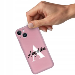 Etui Metallic RÓŻOWY do IPHONE 14 PLUS Twoje Imię