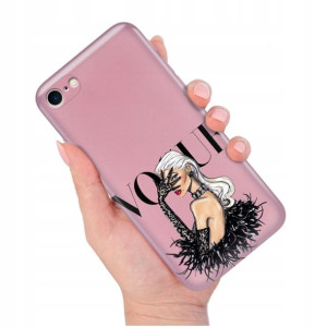 Etui METALLIC RÓŻOWY do IPHONE SE2/ SE3 Top Wzory