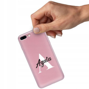 Etui Metallic RÓŻOWY do IPHONE 7/8 PLUS Twoje Imię