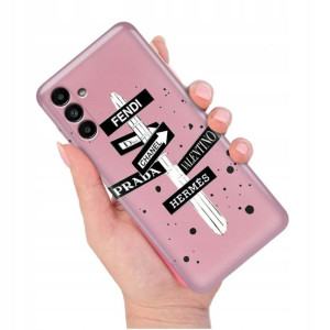 Etui METALLIC RÓŻOWY do SAMSUNG A13 5G Modne Wzory