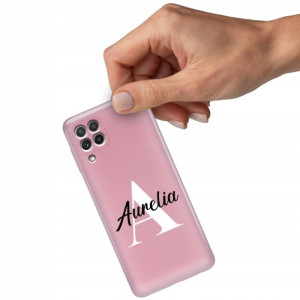 Etui Metallic RÓŻOWY do SAMSUNG A22 4G Twoje Imię