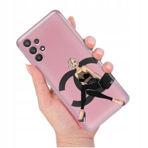 Etui METALLIC RÓŻOWY do SAMSUNG A32 5G Modne Wzory
