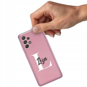 Etui Metallic RÓŻOWY do SAMSUNG A52 4G Twoje Imię