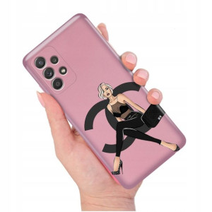 Etui METALLIC RÓŻOWY do SAMSUNG A52s 5G Top Wzory
