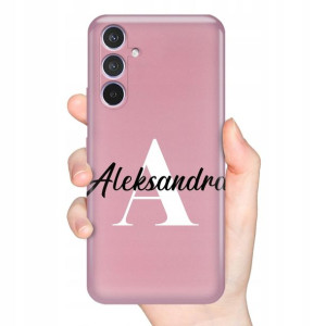 Etui Metallic Różowy do SAMSUNG A54 5G Twoje Imię