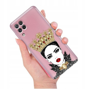 Etui METALLIC RÓŻOWY do SAMSUNG M22 4G Modne Wzory