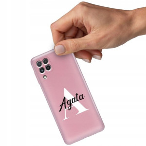 Etui Metallic RÓŻOWY do SAMSUNG M32 4G Twoje Imię