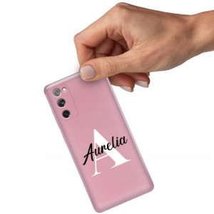 Etui Metallic RÓŻOWY do SAMSUNG S20 FE Twoje Imię