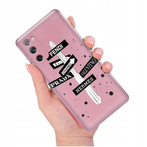 Etui METALLIC RÓŻOWY do SAMSUNG S20 LITE Top Wzory