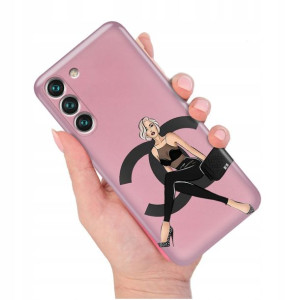 Etui METALLIC RÓŻOWY do SAMSUNG S22 Modne Wzory
