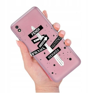 Etui METALLIC RÓŻOWY do XIAOMI REDMI 9A Top Wzory