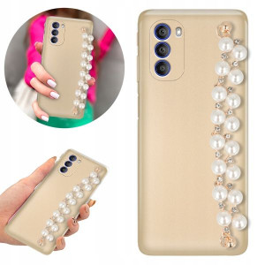 Etui Metallic Shine Blink Złoty do MOTOROLA G51 5G