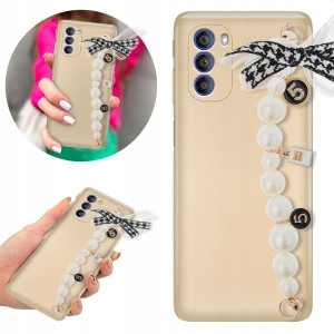 Etui Metallic Shine Blink Złoty do MOTOROLA G51 5G
