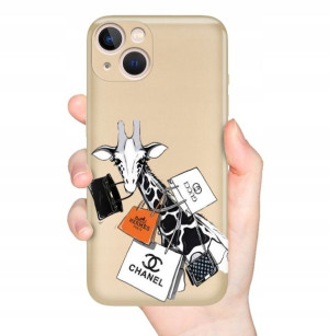 Etui METALLIC ZŁOTY do IPHONE 13 Piękne Top Wzory