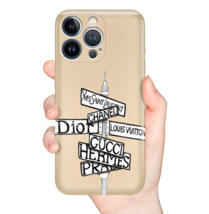 Etui METALLIC ZŁOTY do IPHONE 13 PRO Modne Wzory