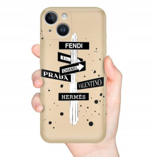 Etui METALLIC ZŁOTY do IPHONE 14 PLUS Modne Wzory