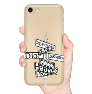 Etui METALLIC ZŁOTY do IPHONE 7/8 Dziewczęce Wzory